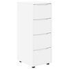 vidaXL Armadio 40 x 48 x 105 cm Legno ingegnerizzato Bianco