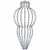 vidaXL Luce a punta di Natale 320 LED Bianco freddo Diam. 40 x 75 cm