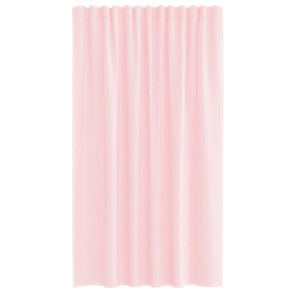 vidaXL Tende in Voile con Tasche per Aste 2 pz Rosa Chiaro