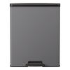 Curver Pattumiera a Pedale Deco Rettangolare 65 L Grigio Freddo