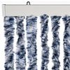 vidaXL Zanzariera Blu Bianco e Argento 100x220 cm Ciniglia