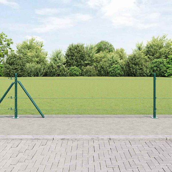 vidaXL Palo della recinzione Verde 100 x 0,4 m (maglia 19 x 19 mm)