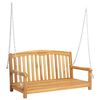 vidaXL Panchina a Dondolo 114 x 61 x 61,5 cm Legno di teak solido