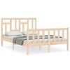 vidaXL Giroletto con Testiera Small Double in Legno Massello