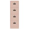 vidaXL Armadio per File con cassetto 2 pcs Rosa 44 x 50 x 106.5 cm