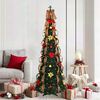 vidaXL Albero di Natale artificiale con 150 LED Verde 180 cm PVC