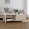 vidaXL Tavolino HAMAR ambra 100x55x35 cm in Legno Massello di Pino
