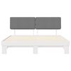 vidaXL Letto con Testiera Rivestita Grigio chiaro 180 x 200 cm