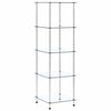 vidaXL Scaffale a 5 Livelli Trasparente 40x40x130cm in Vetro Temperato