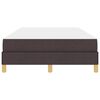 vidaXL Letto a molle con materasso Marrone Scuro 120 x 190 cm Tessuto
