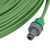 vidaXL Tubo di Irrigazione 3 Tubi Verde 22,5 m PVC