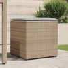 vidaXL Scatola per Cuscini Beige 50 x 50 x 50 cm polyrattan