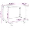 vidaXL Supporto per Stampante Legno vecchio 41 x 28 x 33.5 cm