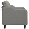 vidaXL Divano a 2 Posti Grigio Scuro 120 cm in Tessuto