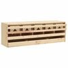 vidaXL Casetta Cova per Galline 5 Scomparti 117x33x38 cm Legno di Pino