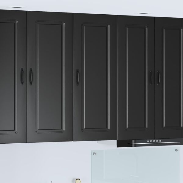 vidaXL Mobile da cucina Kalmar Nero 40 x 31 x 100 cm Legno multistrato