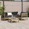vidaXL Set Divani da Giardino 5pz con Cuscini Legno Impregnato di Pino