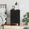 vidaXL Comodino Nero 40x40x66 cm in Legno Multistrato