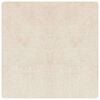 vidaXL Tappeto Shaggy Antiscivolo Crema 120 x 120 cm PP