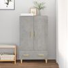 vidaXL Credenza Grigio Cemento 70x31x115 cm in Legno Multistrato