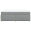 vidaXL Giroletto a Molle con Materasso Grigio Chiaro 160x200cm Tessuto