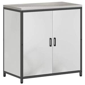 vidaXL Stoccaggio in cucina con porta Argento 60 x 50 x 92 cm Acciaio