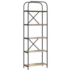 vidaXL Libreria 5 livelli 60 x 30 x 183 cm Legno ingegnerizzato