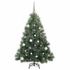vidaXL Albero di Natale artificiale con 150 LED Verde 150 cm PE e PVC