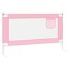 vidaXL Sponda Letto di Sicurezza per Bambini Rosa 140x25cm in Tessuto