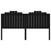 vidaXL Testiera per Letto Nera 186x4x100 cm in Legno Massello di Pino