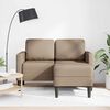 vidaXL Divano 2 Posti con Chaise a L Cappuccino 125 cm in Similpelle