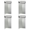 vidaXL Recinto per lumache 4 pz 10 x 10 x 25 cm Acciaio zincato