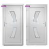 vidaXL Porta Ingresso Bianca 108x200 cm in PVC