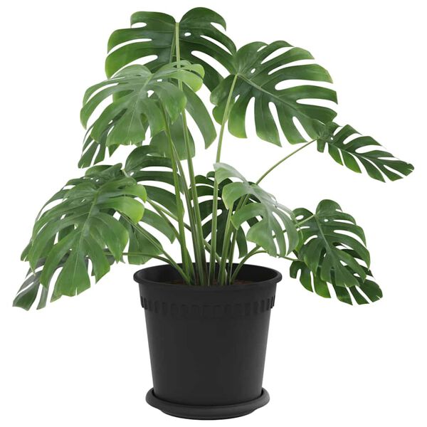 vidaXL Vasi per Piante 24 pcs Nero &Oslash; 19 x 16 cm Plastica