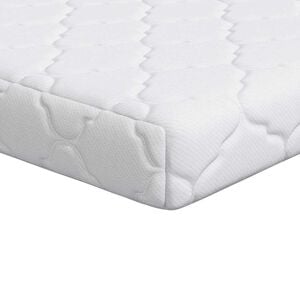 vidaXL Materasso Bianco 60 x 120 cm Tessuto Jacquard