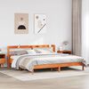vidaXL Letto senza Materasso Marrone Cera 200x200 cm in Legno di Pino