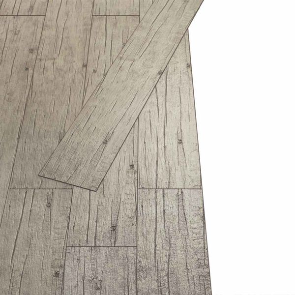 vidaXL Tavole per Pavimenti 18 pcs Grigio chiaro 2,51 m&sup2; PVC