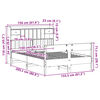 vidaXL Letto Libreria senza Materasso Bianco 150x200 cm Legno di Pino