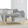 vidaXL Tavolino Salotto Grigio Cemento 90x49x45 cm Legno Multistrato