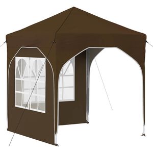 vidaXL Tenda per feste a pop-up 192 x 192 x 245 cm Tortora