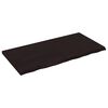 vidaXL Piano Tavolo Marrone 120x60x(2-4) cm Rovere Massello Trattato
