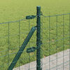 vidaXL Recinzione con Posto Verde 0,6 x 10 m Acciaio e PVC