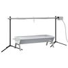 vidaXL Set Griglia e Vassoio Barbecue Automatico in Acciaio Inox