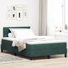vidaXL Letto a molle con materasso Verde Scuro 120 x 190 cm Velluto