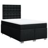 vidaXL Giroletto a Molle con Materasso Nero 120x200 cm in Tessuto