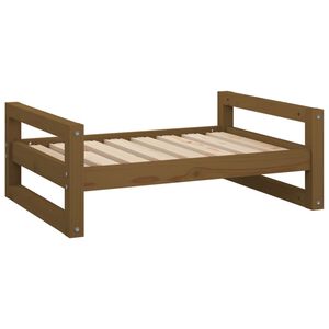 vidaXL Cuccia per Cani ambra 75,5x55,5x28cm in Legno Massello di Pino