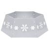 vidaXL Gonna per Albero di Natale Argento e Bianco &Oslash;68x25 cm