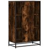 vidaXL Credenza Rovere Fumo 68x35x106,5 cm Legno Multistrato Metallo