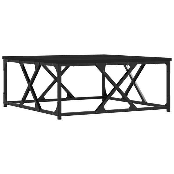 vidaXL Tavolino da Salotto Nero 70x70x30 cm in Legno Multistrato