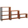vidaXL Libreria 3 pcs Marrone 80 x 30 x 110 cm